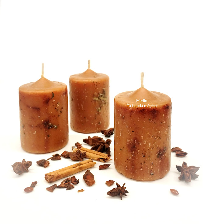 Velón Aromático de Clavo de Olor con Canela y Anís - Buena Suerte, Protección y Amor