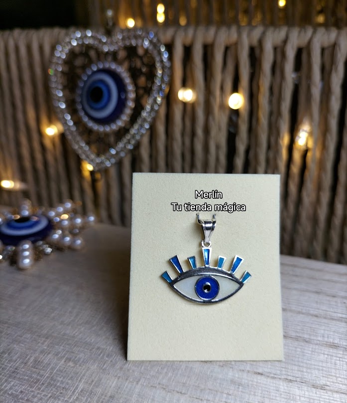 Colgante Talismán de Ojo Turco Azul - Plata de Ley
