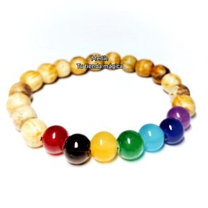 Pulsera de Palo Santo Sagrado y 7 Chakras
