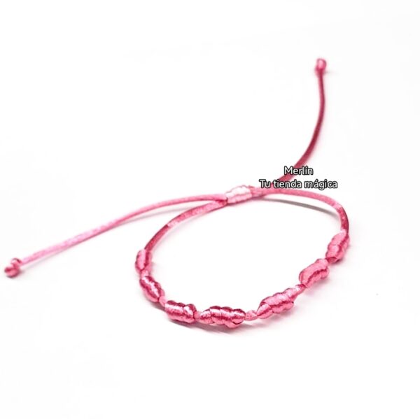 Pulsera Amuleto 7 Nudos - Rosa