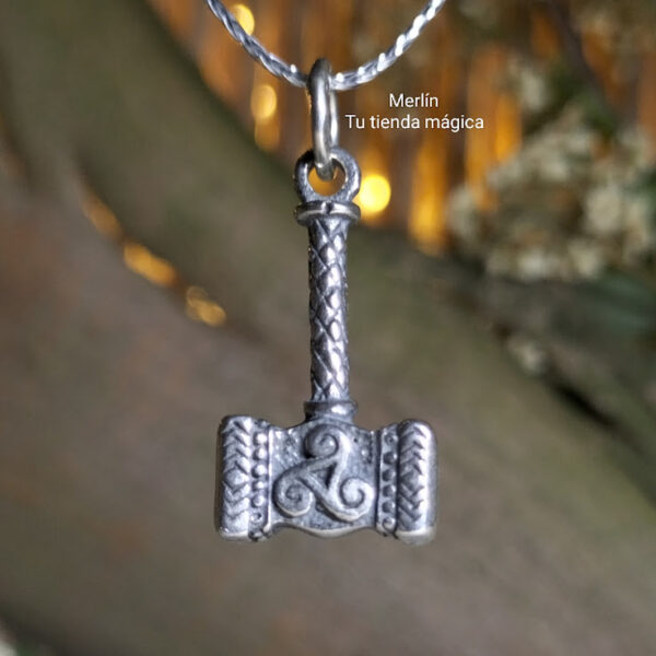 Martillo de Thor con Trisquel - Plata de Ley