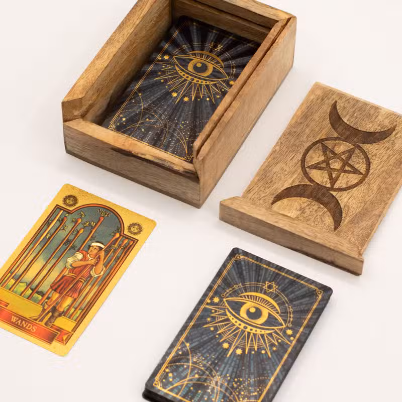 Caja de Tarot con Portacartas - Triple Diosa Celta - Imagen 3