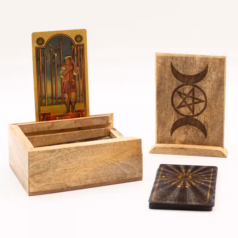 Caja de Tarot con Portacartas - Triple Diosa Celta - Imagen 2