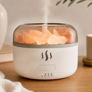 Humidificador de Niebla Ultrasónico Sal de Himalaya - Temporizador y Led